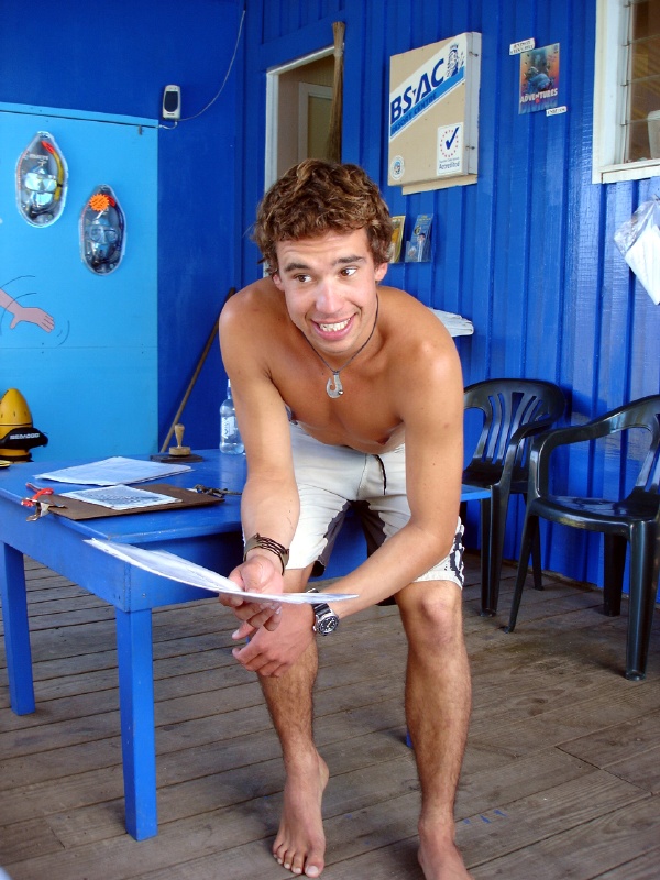 Our fearless dive instructor - Simon.