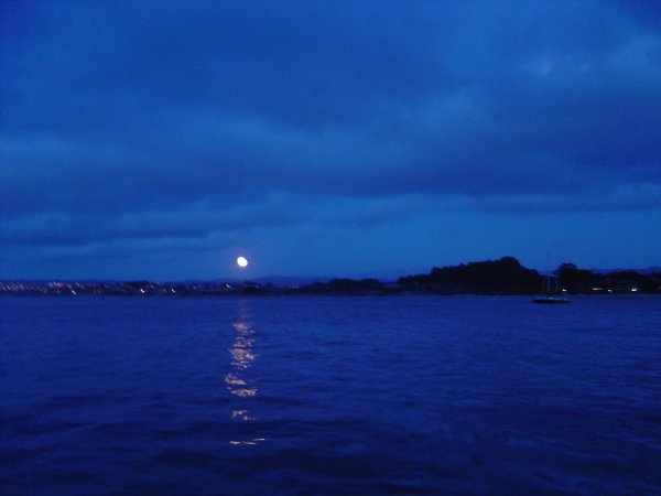 Moon over Monterey