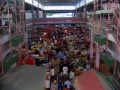 Birds eye view of the inside portion of the market.